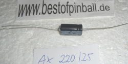 Kondensator axial 220µf 25Volt